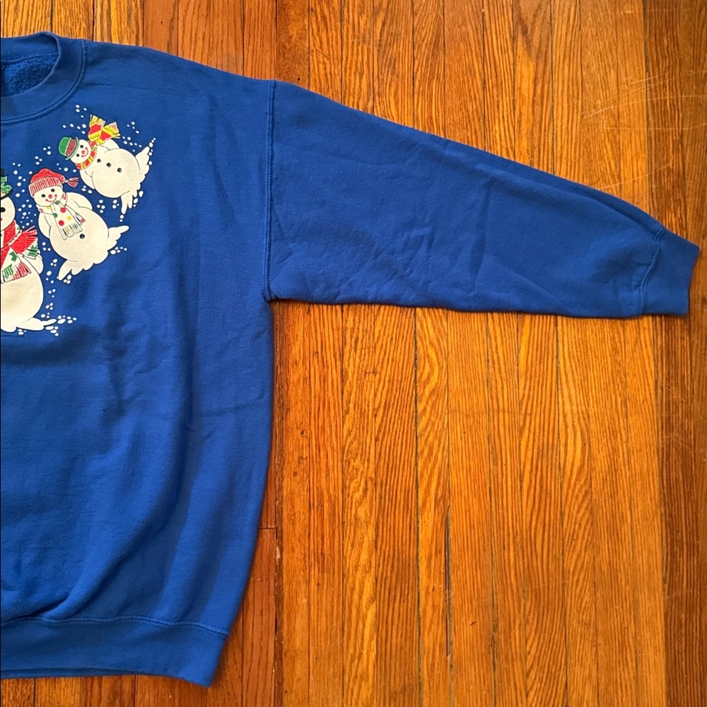 90’s Snowman Christmas Vintage Crewneck Sweater - Picture 7 of 12